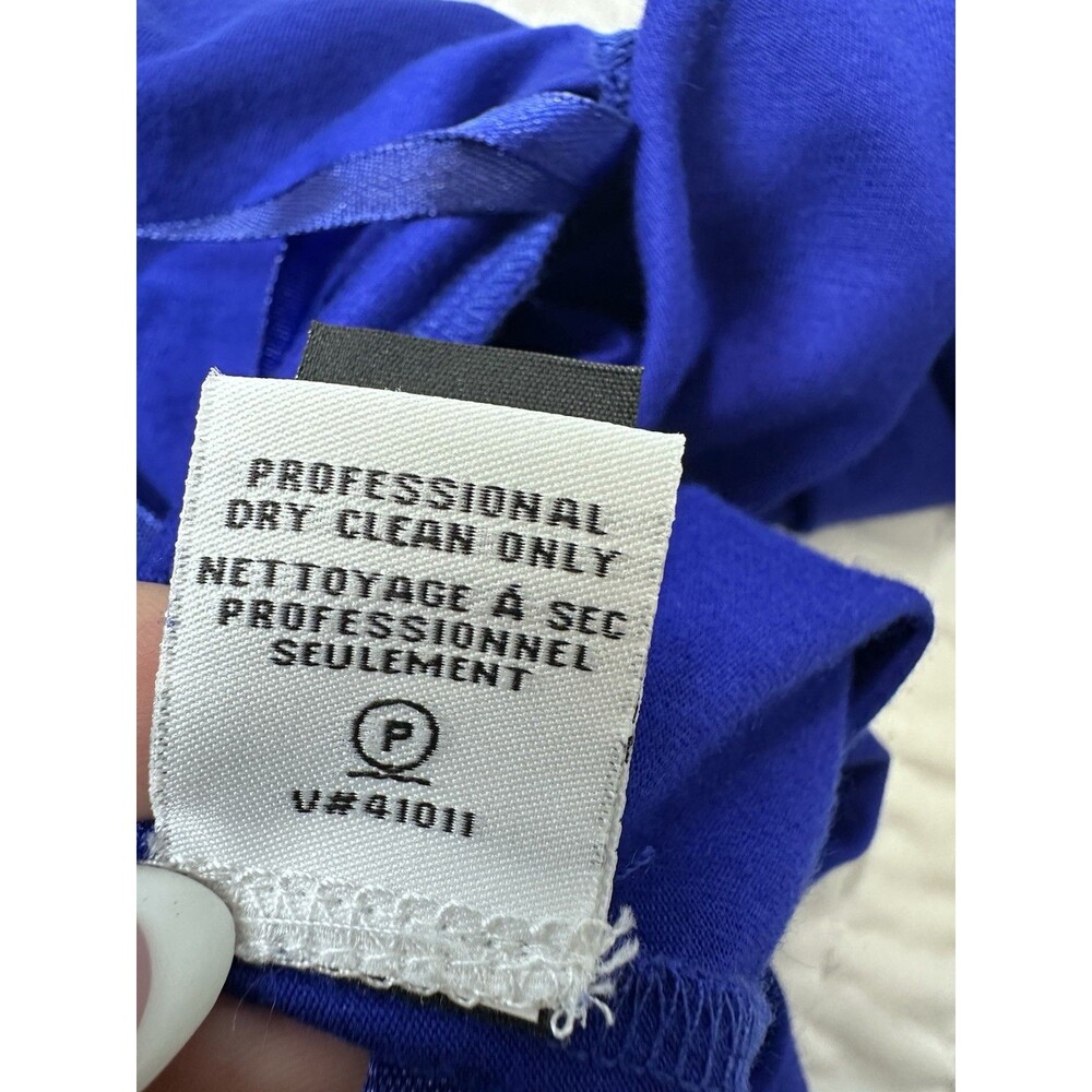 Diane von Furstenberg New Julian Two Mini Cobalt Blue Wrap Dress Size 6 Iconic - Picture 12 of 16